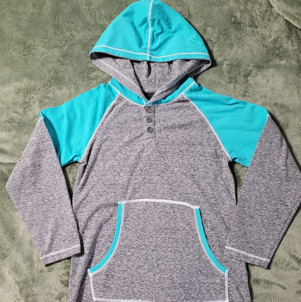 EUC Skater hooded raglan top 8